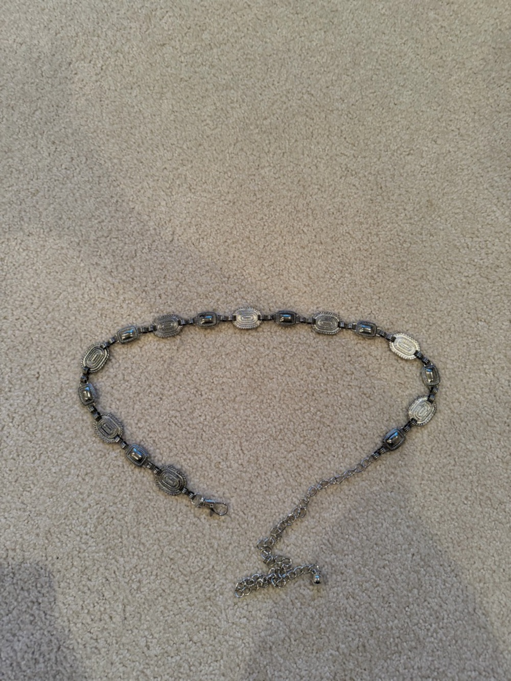 Silver chain link belt!